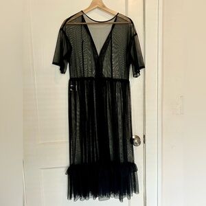 Opening Ceremony Sheer Mesh Midi Dress - One Size NWT